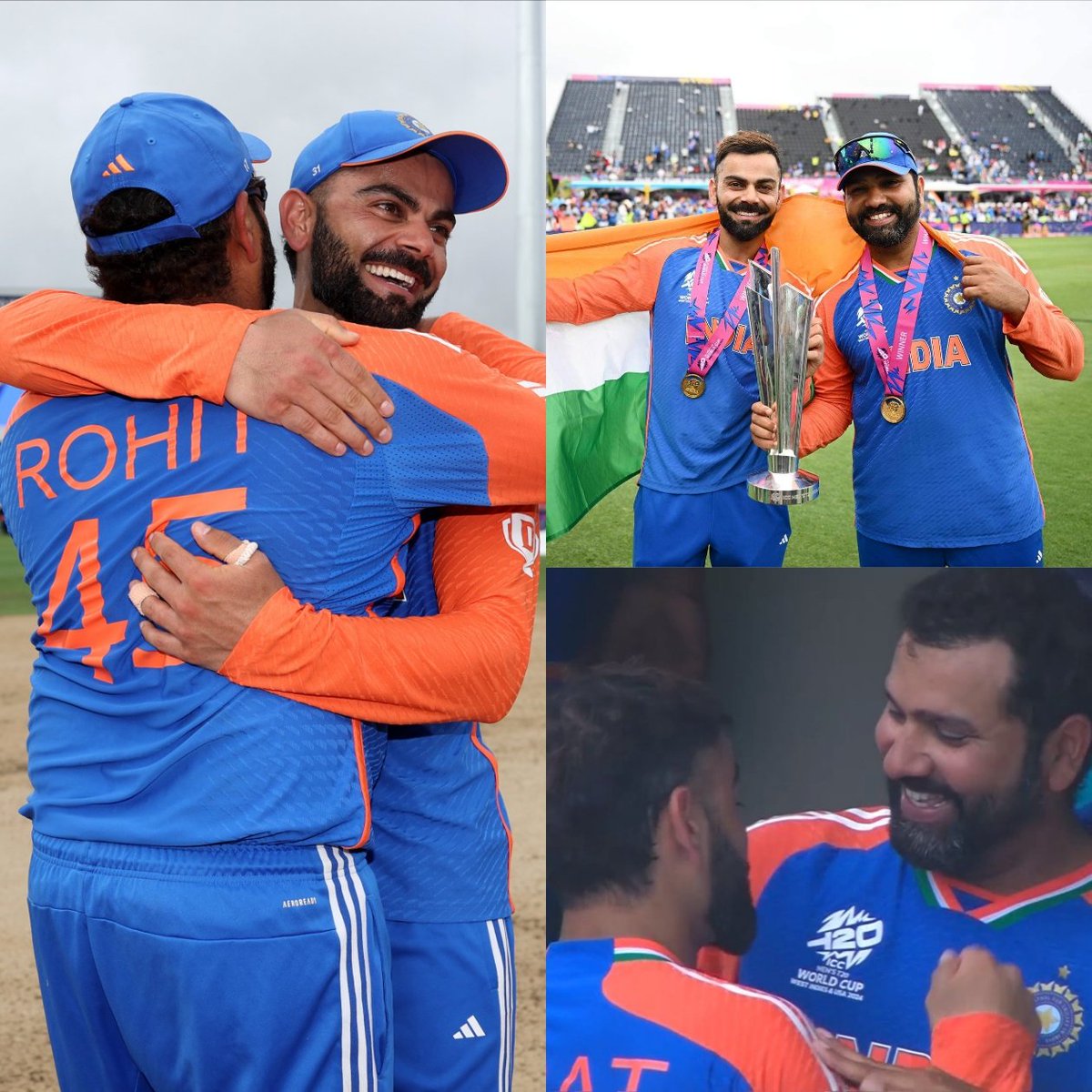 Shebas_10dulkar's tweet photo. Both Rohit Sharma/Virat Kohli Announced their T20I Retirement 

𝗞𝗼𝗵𝗹𝗶 Retiring with Most M.O.M, Most M.O.S, Highest Average in T20I format 

𝗥𝗼𝗵𝗶𝘁 Retiring with Most runs, Most Sixes, Most Wins as Captain in T20I format 

GOAT DUO 🐐🐐 https://t.co/4YSfnr70od