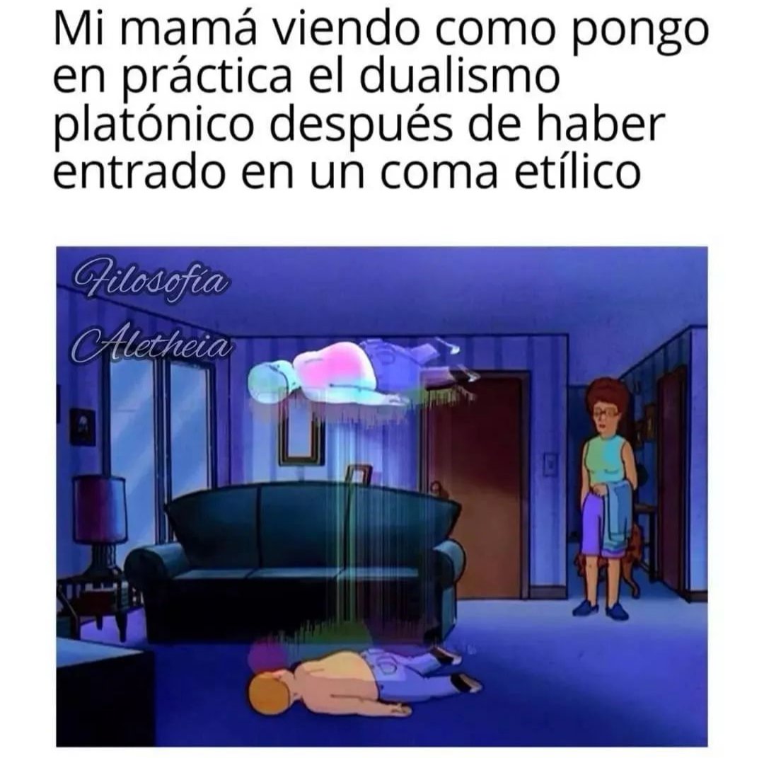 Filo_Aletheia's tweet photo. 🦉 Platón en todos lados 🤦🏻‍♂️ 🦉

#filosofía #aletheia #filosofia #platón #platonico #platon #socrates #filosofos #dualismo #alma #memefilosofico #memesfilosofia #memesfilosoficos #humor #humorfilosofico #philosophy #philosophymemes #cultura #verdad #ciencia https://t.co/TwEUTNtWjs