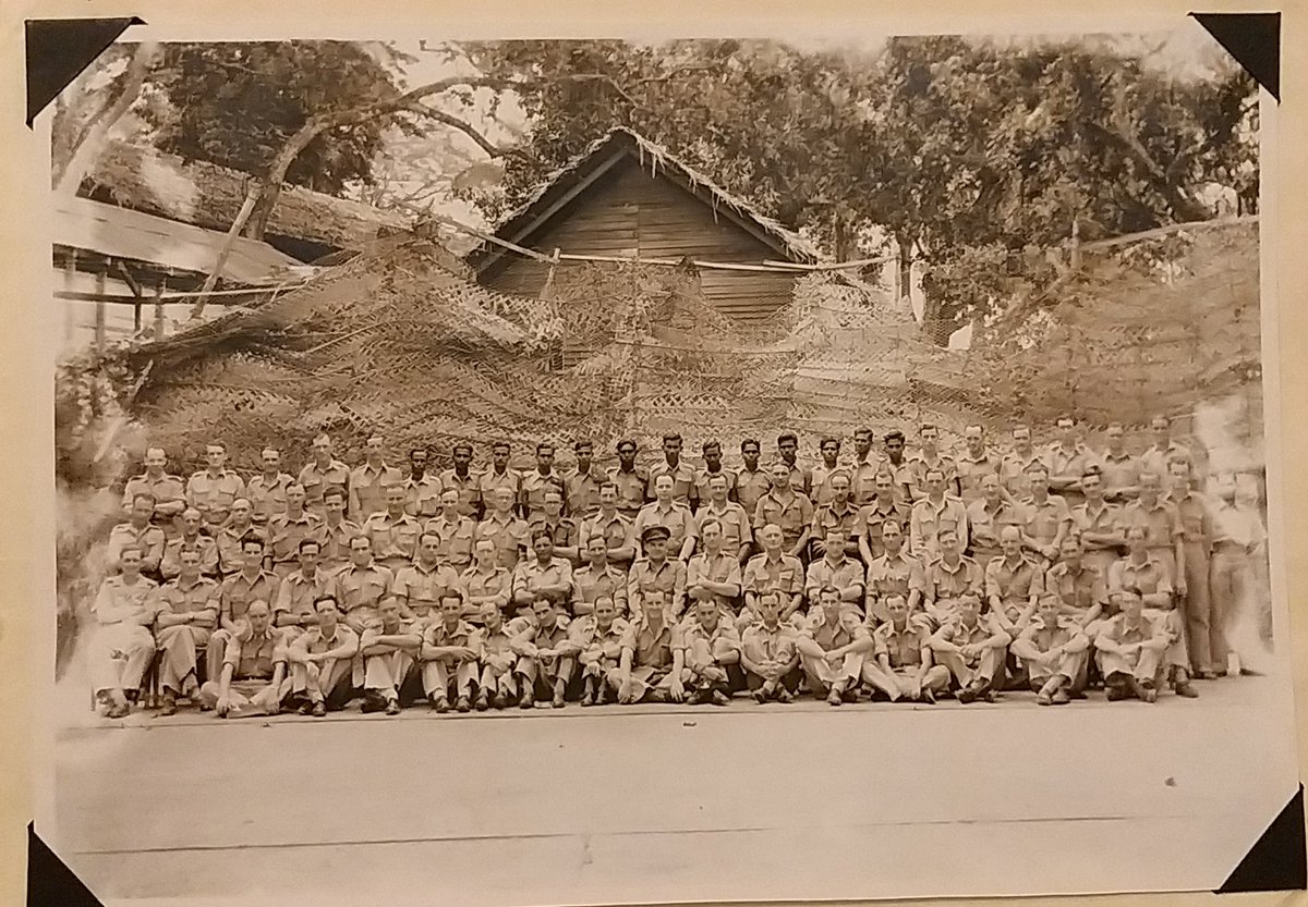 sean_f_scullion's tweet photo. @Truluck_Wilts @ChalkeFestival Interesting. My grandfather was CRE SEAC from 1944 onwards & directed the move to Kandy. He served as a #Sapper officer & then RFC in #WW1 then signed up again as a #Sapper in #WW2 finishing the war in HQ SEAC as the CRE. Reason I became a #Sapper myself. Here he is with staff! https://t.co/S3qhTEUVeC