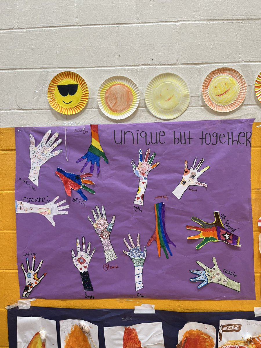 Camp E 5th grade campers created their own enrichment art exhibits enjoyed by all!