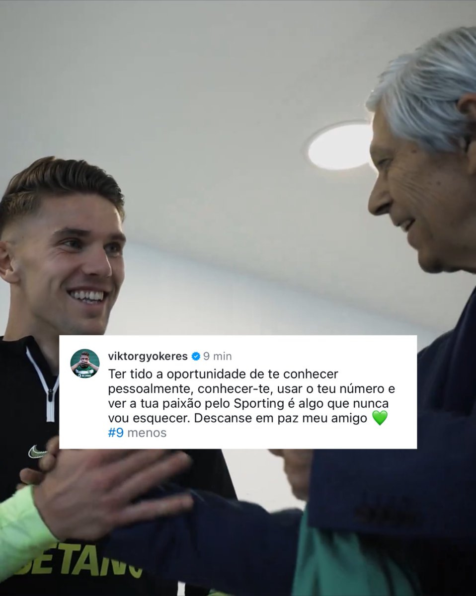 Simplesmente Viktor Gyökeres, que já sente e vive o clube como se estivesse cá há anos, não se esqueceu de Manuel Fernandes 💚

O legado 9️⃣
