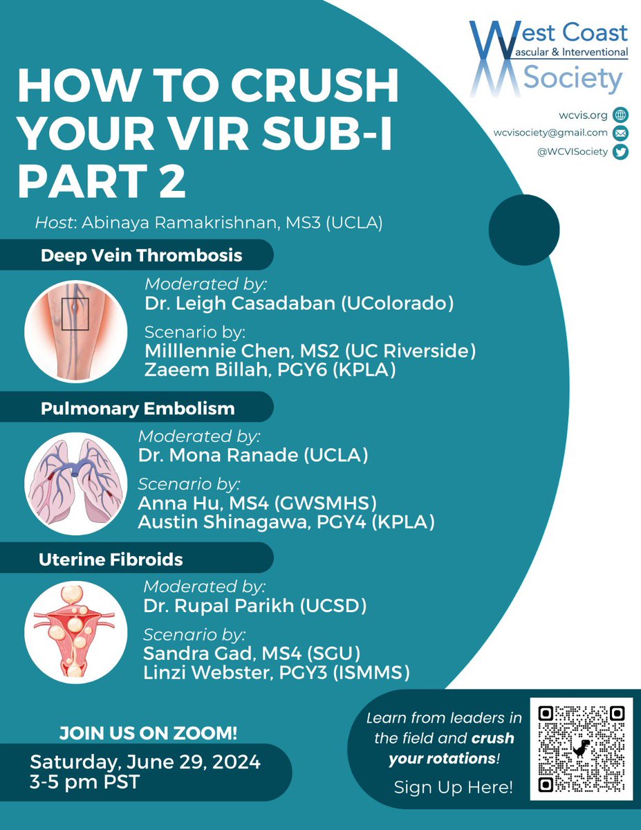 Almost time for Part 2 of the “How to Crush your VIR Sub-I” series! 

It’s not to late to sign up @ docs.google.com/forms/d/e/1FAI…