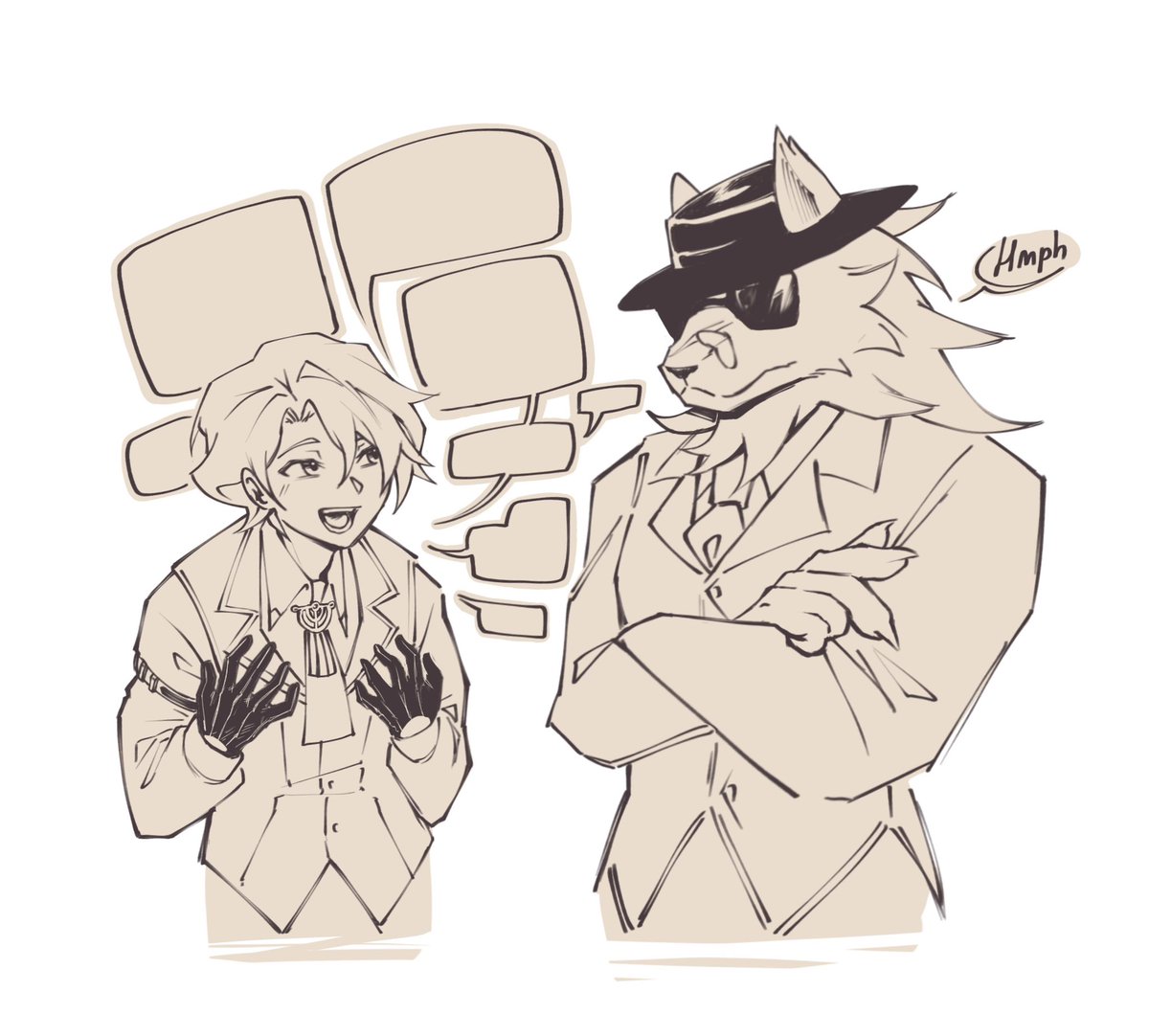 *lets out a very cool hmph* #Hsr #Hanukhail #Hanunue #Mikhail