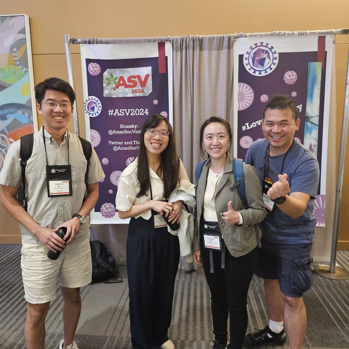 VirusEMLab's tweet image. It was great to see old friends and met new friends at the ASV! See you all next year! #ASV2024 #Virologists