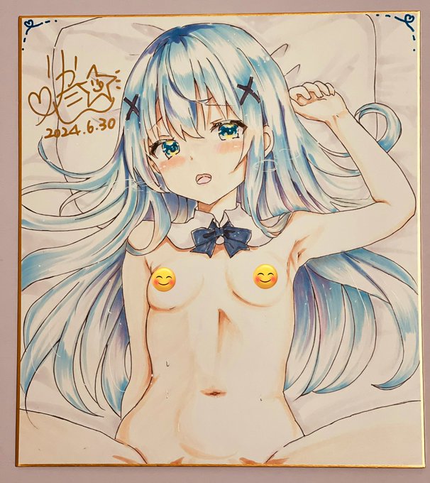 サンクリ用手描き色紙1 