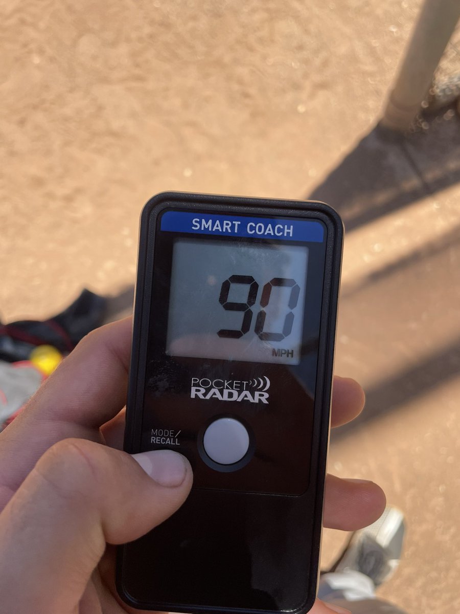 After I took a step away from baseball, I decided to come back and work towards my goal of 90 mph off the mound. Finally accomplished this playing in a summer league game! Going to keep working, let’s go!
