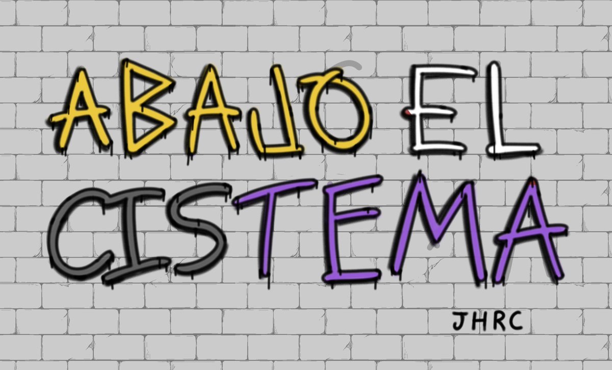 ¡Abajo el cistema, vivan los géneros no binarios! 💛🤍💜🖤
#pride #PrideMonth #LGBTIQ