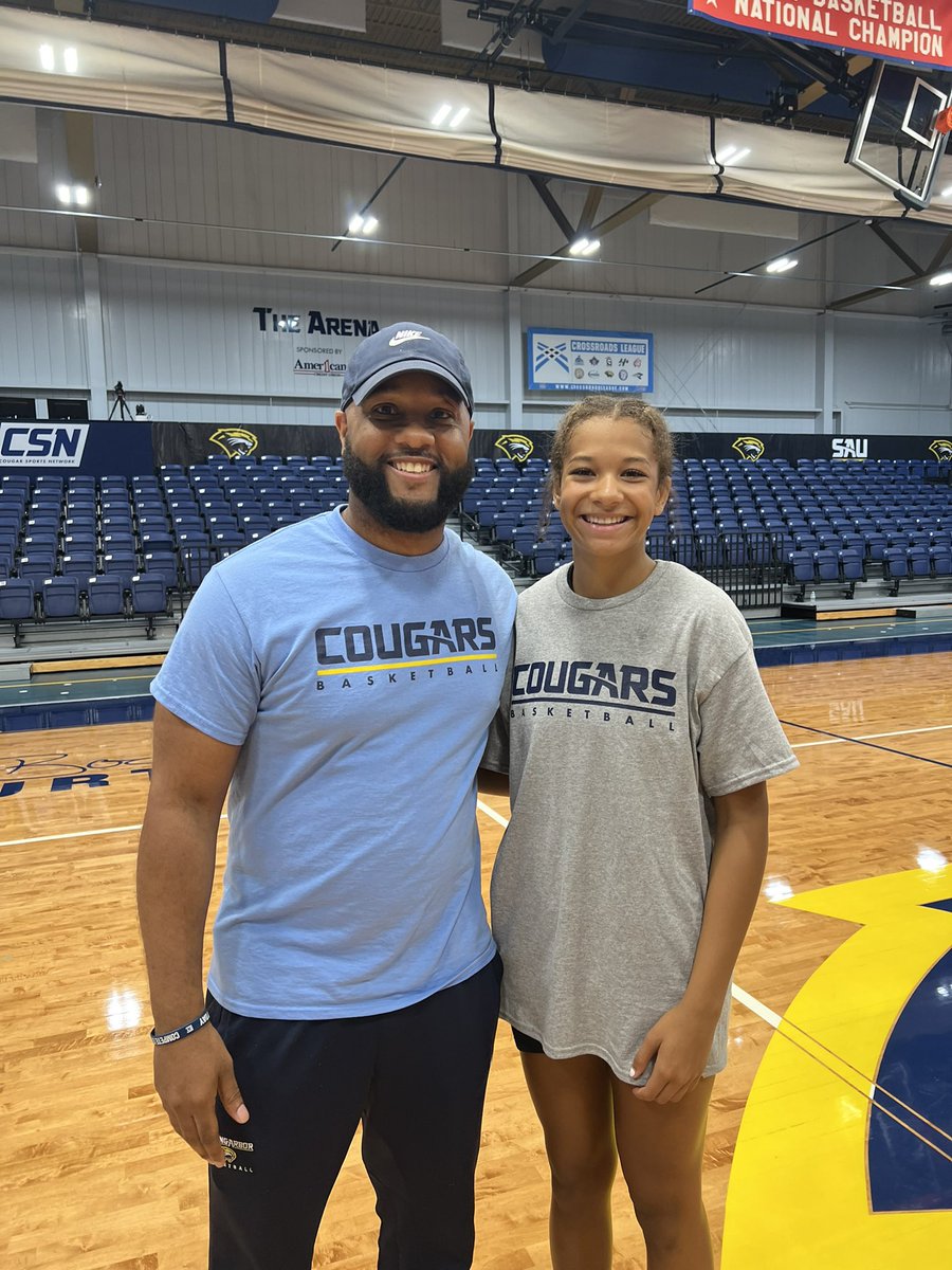 MyaTurner2027's tweet photo. Thanks @SAUCougarsWBB for the invite to your Elite Camp today. Thanks to all the coaches @iamtwillis @JW4coach @CoachAl_Scott https://t.co/xzBrUQFPEK