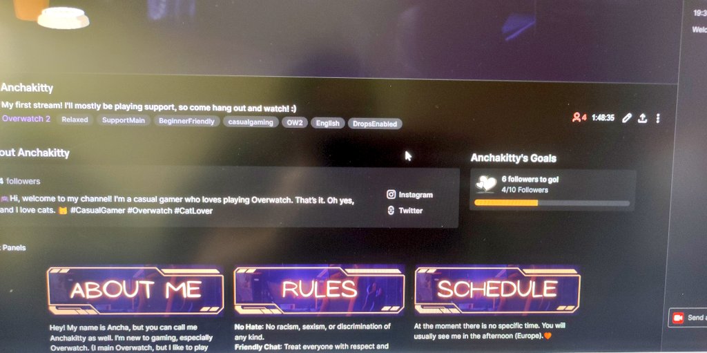 AnchakittyTV's tweet photo. I just finished my first stream! 🎉

Thanks to 4 awesome viewers and new followers! 🌟

 I'm excited to play with you all again next time! 🎮 

Don't forget to follow and stay tuned! 

#FirstStream #GamingCommunity #letsplay https://t.co/EhaYSjQNnV