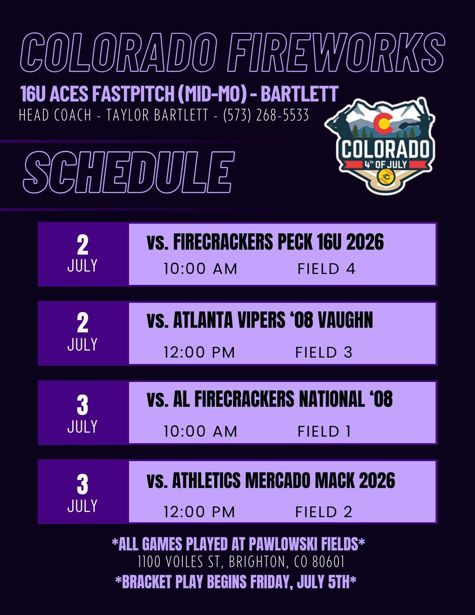 So excited for Colorado next week! Come out and catch a game!! <a href="/AcesFPMidMO/">Aces Fastpitch (Mid-MO)</a>