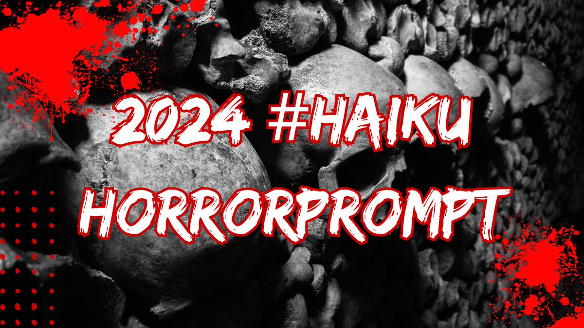 #haikuhorrorprompt (@haikuprompt) on Twitter photo #haikuhorrorprompt no. 1094: puffer
Write a horrifying haiku based on the prompt. Tag #haikuhorrorprompt and our friends at #vsshorror when sharing your work.
Thanks to Ashe Taylor <a href="/ashe_taylor/">Ashe Taylor</a> for today's inspiration! #haikuhorrorprompt no. 1094: puffer
Write a horrifying haiku based on the prompt. Tag #haikuhorrorprompt and our friends at #vsshorror when sharing your work.
Thanks to Ashe Taylor <a href="/ashe_taylor/">Ashe Taylor</a> for today's inspiration!