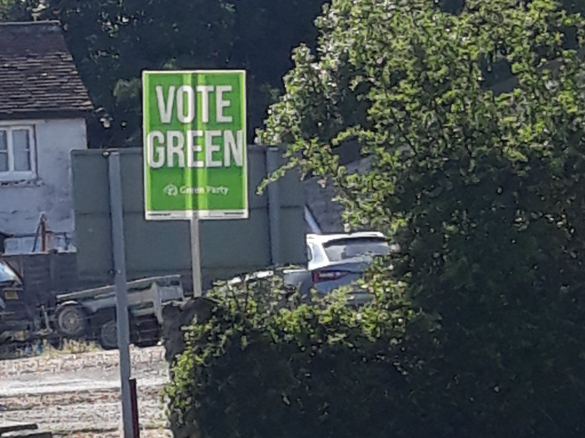 jonfcousins's tweet photo. Great to see #VoteGreen placards on A357 &amp; A30 as I was out &amp; about in the #Wincanton area
Didn’t see ONE Tory placard on my journey from #Glastonbury… in previous Elections, the fields would be full… 
Promoted by Jon Cousins (Green Party), at 17 Great George St, Bristol BS15QT https://t.co/vmMgHX7C7S