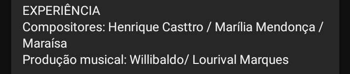 chocado que a maraisa também é compositora de experiência