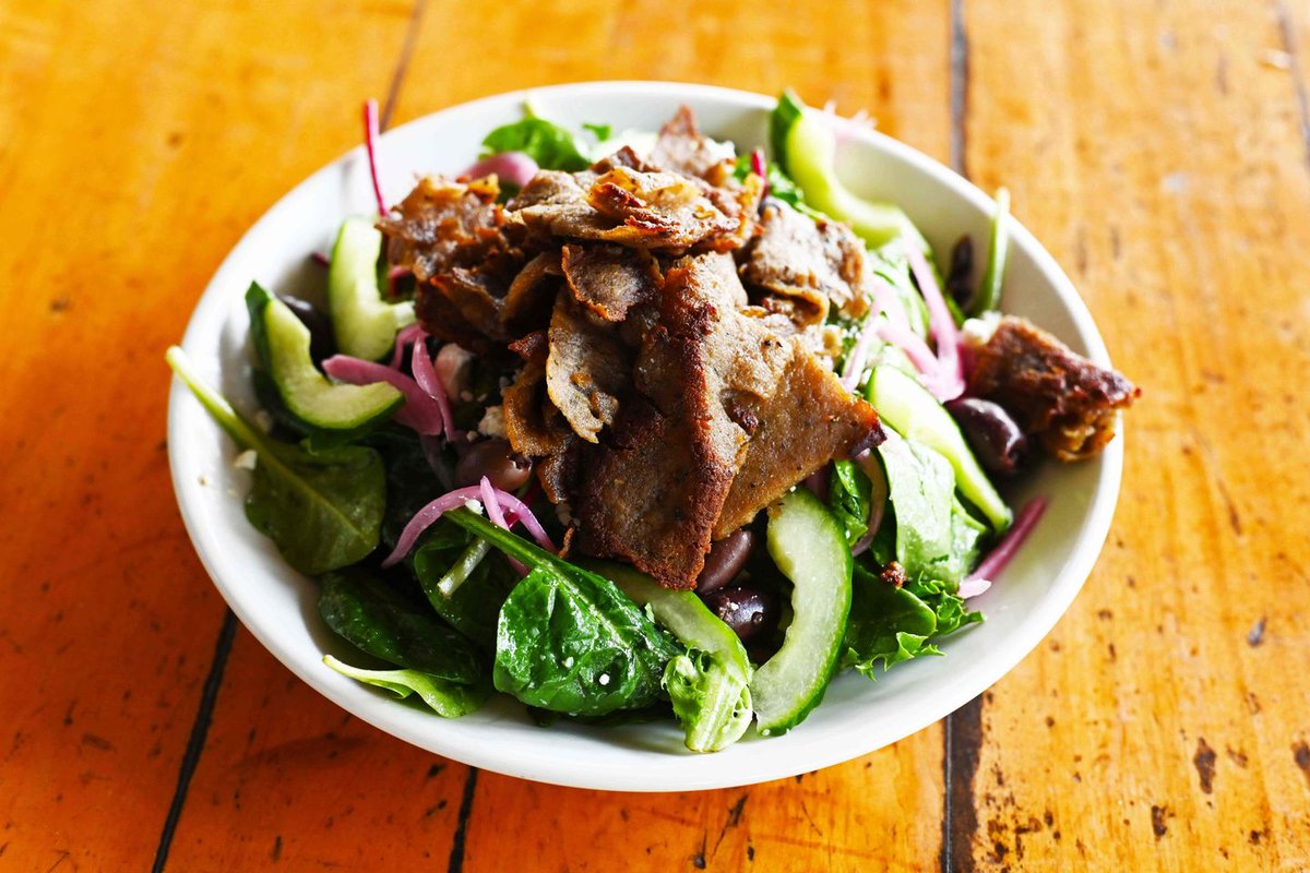 SatelliteATX's tweet photo. Craving something light &amp; flavorful? Try our Lamb Gyro Salad with Greek vinaigrette dressed mixed greens, kalamata olives, cherry tomatoes, pickled red onions, cucumbers and feta cheese. Choice of grilled Lamb or Chicken breast.
512-288-9994 for rezos
#SatelliteATX https://t.co/VYFYin5Be7
