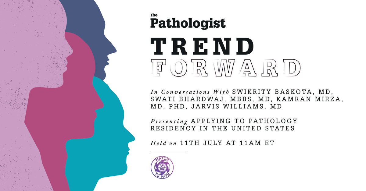 Register to our webinar "Applying to #pathology in the US." featuring @matchtopath
 founders, contributors and special guests <a href="/DrSwatiBhardwaj/">Swati Bhardwaj, MD</a>, <a href="/JRVSWx/">Jarvis W.</a>, <a href="/MeredithKHerman/">Meredith Herman, DO</a>, <a href="/Baskotacytopath/">Swikrity U Baskota,MD, FCAP,FASCP</a> &amp; <a href="/KMirza/">Kamran Mirza MD PhD - کامران مرزا</a> 🔬🧪
 
📅 July 11, 11AM ET 🕟

🔗 Register for free > bit.ly/3XxXpl8