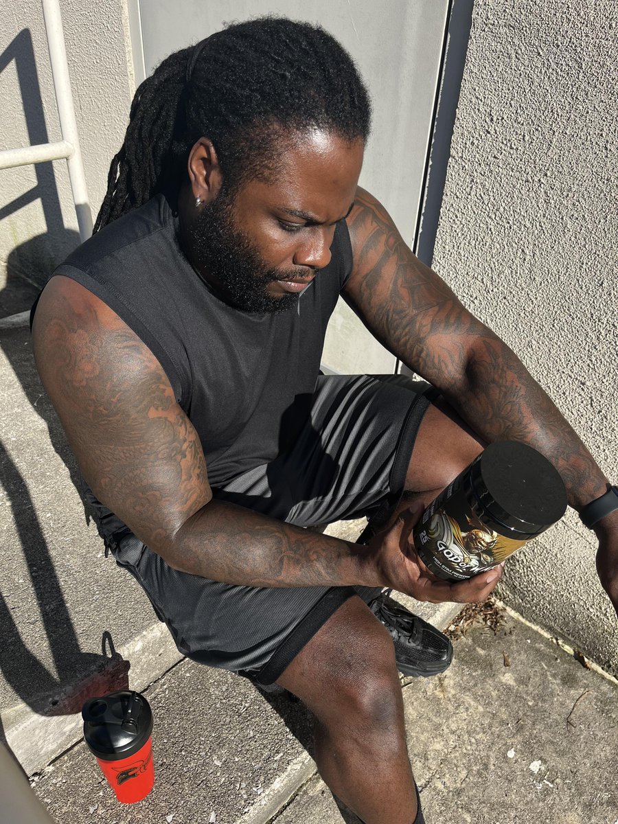 CenturionLabz's tweet image. "I've tried a lot of different pre-workouts but God of War is unmatched. I'm usually sluggish after a long day of work, but as soon as I take God of War it's game time! Centurion Labz knows exactly what you need." ⭐⭐⭐⭐⭐ ~ Jeremy Lyerson-Breland