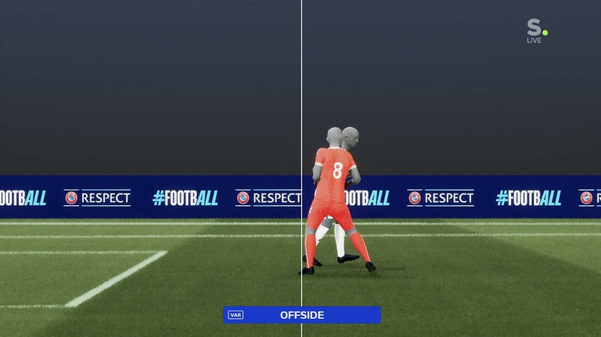 Da VAR blev introduceret: 
Bare rolig, vi bruger den kun, når der er uomtvistelige beviser for, at kaldet på banen var forkert. 
VAR i dag:  
#GERDEN #ForDanmark #EURO2024