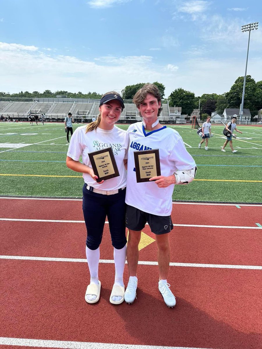 Jack Boyle ‘24 represented Arlington Catholic in the Harry Agganis Boys Lacrosse All Star game, while Maddie Connelly ‘24 represented Arlington Catholic in the girls softball All Star game. Maddie and Jack both came home with MVPs for the South Team. Great way to end senior year!