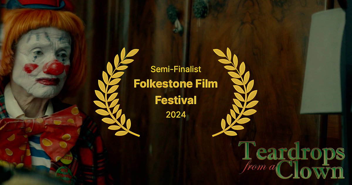 mmmediateam's tweet photo. We‘re delighted Teardrops From A Clown has been made a Semi-Finalist at Folkestone Film Festival

#filmmaking #indiefilm #bethechange #clowndrama #autism #folkestonefilmfestival #autismdramashort #filmfestival #independentfilms #filmforchange #breakthestereotype https://t.co/cJ6W6jT234