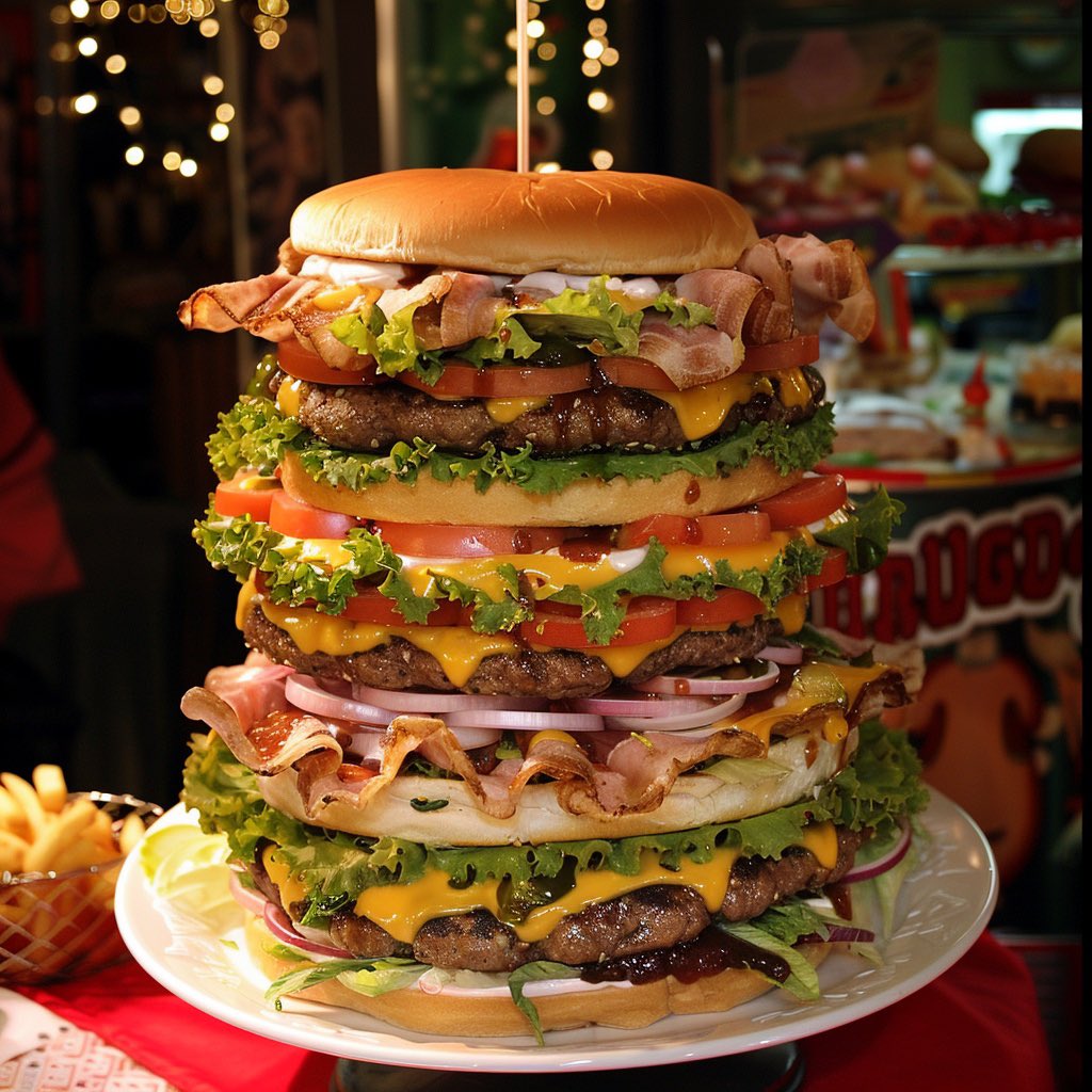 How much Dogecoin would you give someone to eat this entire burger?