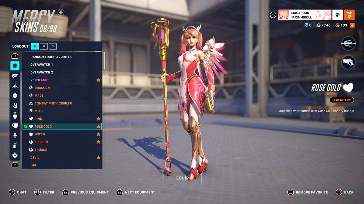 dulcetdollette's tweet photo. did he drop a hunnid+ on you? 💕 #pinkmercy #rosegoldmercy #EvoriDreamwings #valorant #Overwatch2 #mercy https://t.co/FhwFvYDaGc