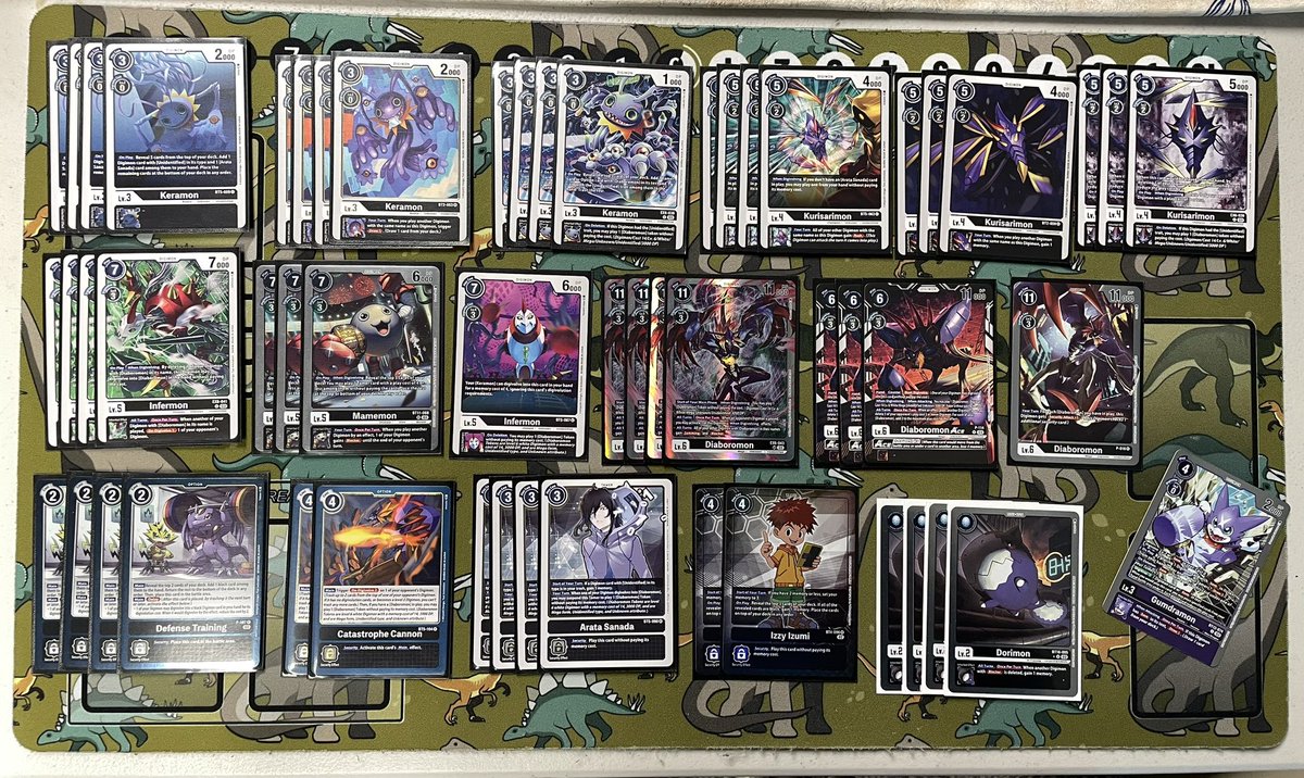 LaundroMATT__'s tweet image. First EX6 locals in the books, got the W with Diaboromon. Deck is insanely fun and felt very smooth. EX6 Infermon is for sure the MVP. 👾 #Digimontcg 

Play 4 ACE too. Card is cracked. 

2-1 Heavy Leo
2-1 Dominimon Angel Vaccine
2-0 Mastemon