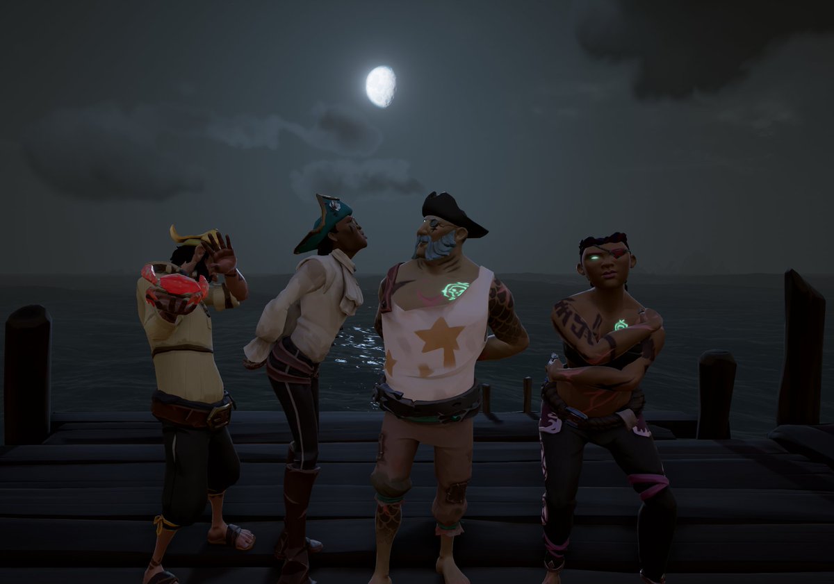 ItsGrimUpN0rth's tweet photo. Cheeky cult sail on a Saturday, with a cheeky CoF and a well interrupted FotD stack and my second G5 Guild flag this weekend!
Also, @SoTFest hype is getting real now...👀🥳🏴‍☠️🍻
#SeaOfThieves #BeMorePirate #BeMoreCult #PossiblyACult #NotACult #MaybeACult https://t.co/zIrSaWYEJ8