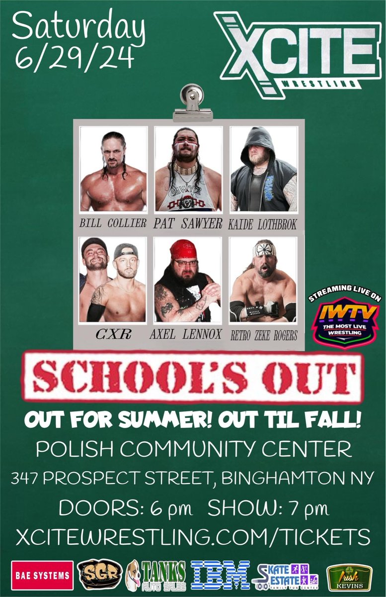 djm1202's tweet photo. I just subscribed to @indiewrestling so I can watch my favorite promotion @XciteWrestling !!! #XciteSchoolsOut https://t.co/W7HACfqWfR