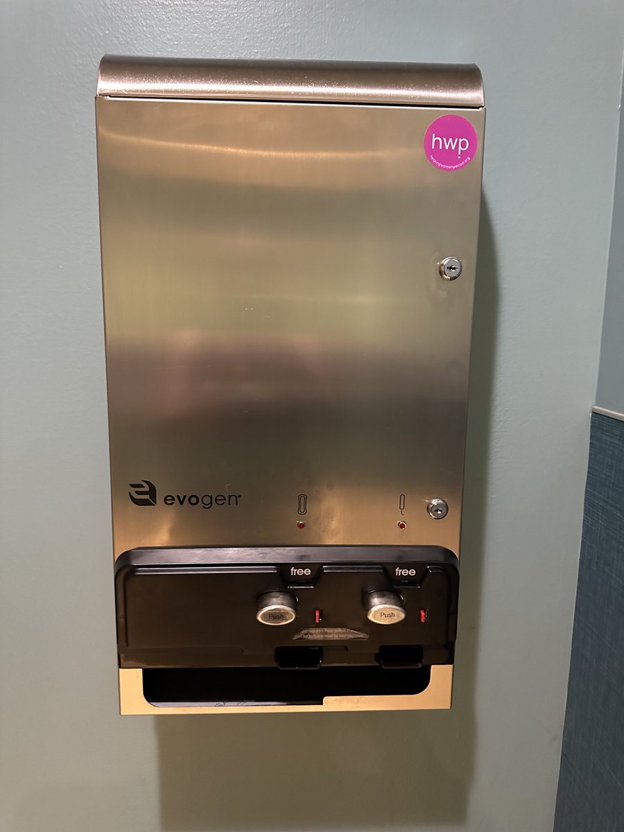 Hot #run and needed to make a stop:  Thank you ⁦<a href="/elplibrary/">East Lansing Public Library</a>⁩ for the easy access to the restroom.  Also, checkout ⁦<a href="/HelpingWomen1/">Helping Women Period</a>⁩ free vending machine!