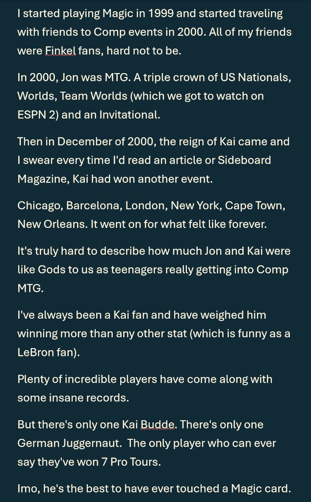 Just some thoughts from a random Commander player about the best to ever touch a Magic card.