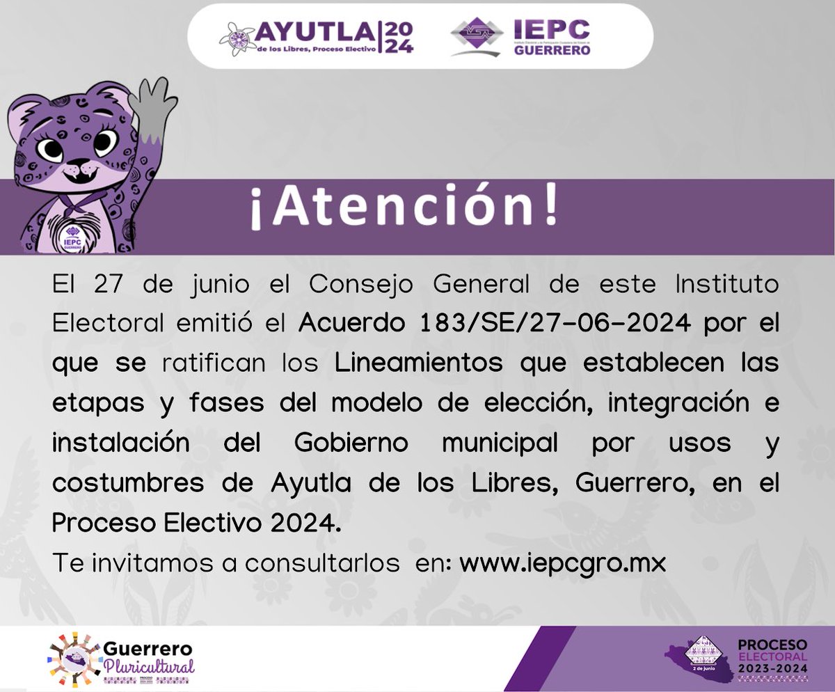 🔗 Conoce aquí los lineamientos 👉🏽 iepcgro.mx/principal/uplo…