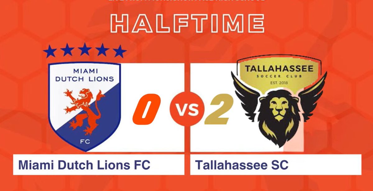 TallySCtalk's tweet photo. So far, so good against one of the playoff teams from the East. Refreshing to get a break from the group gaunlet.
TSC: 2, MDL: 0 | HALF
Goals from 'Wakulla Wunderkind' Braeden Paul (13') & Big Rob Willcot (16')!
Watchable here: https://t.co/UKaL77B4pq
⚔️🦁 | #TSCvsEverybody' https://t.co/fLJNJaPk4i