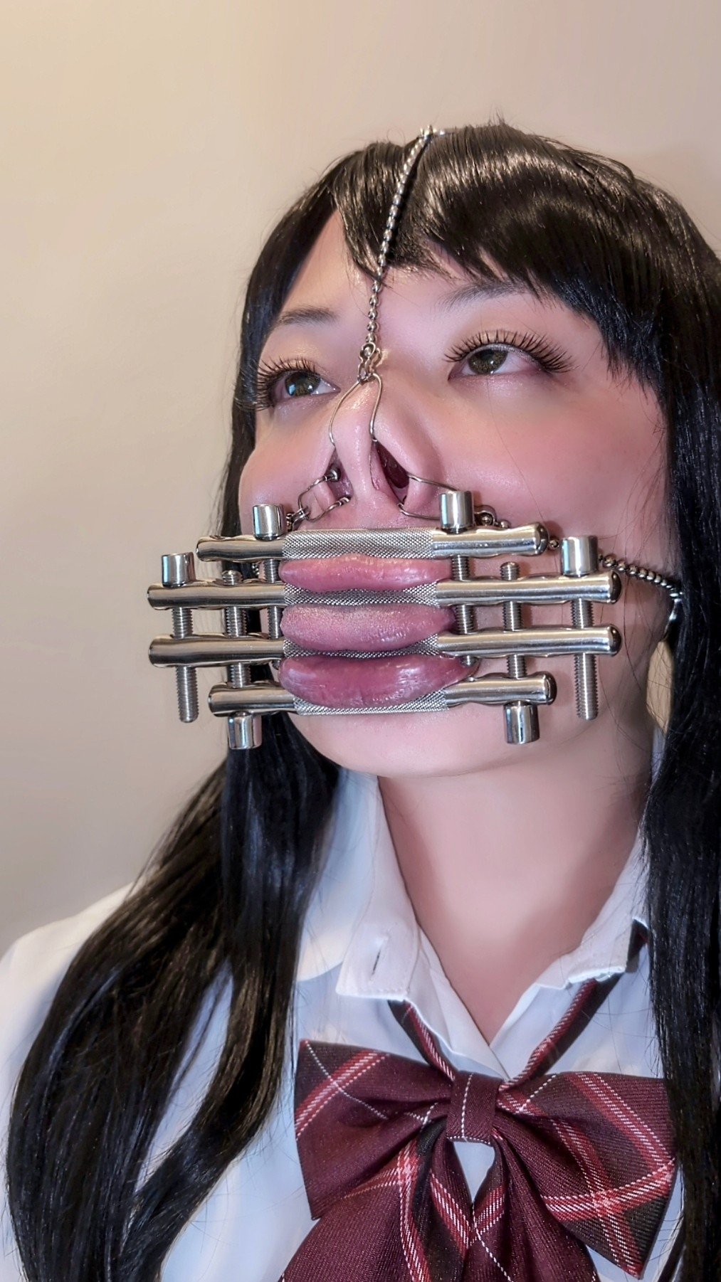 鼻フック 目隠し  