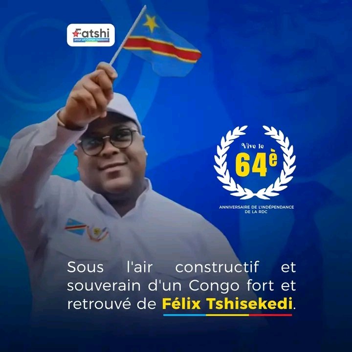 FenesaH's tweet photo. Joyeuse fête d'indépendance ! 🎉 Le Congo a une histoire riche et complexe, et il est important de célébrer les progrès réalisés tout en continuant à travailler pour un avenir meilleur. 🌍🇨🇩
La Patrie c'est moi, le Congo c'est mon affaire ✌️✌️. https://t.co/SEsVfsdD5r