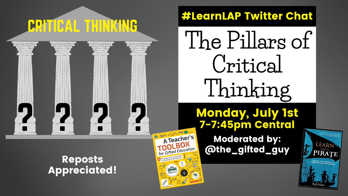 PaulSolarz's tweet photo. Please join @the_gifted_guy MONDAY at 7pm Central for #LearnLAP!
#asiaEd #sunchat #nctlchat #1stchat #21stedchat #apchat #ecet2 #edchatri #gclchat #isnchat #mnlead #nbtchat #titletalk #wischat #urbnedchat #aussieed #edumatch #nhed #TOKchat #Read4Fun #nctlchat #podcastPD #edchat https://t.co/278CJbxwTh