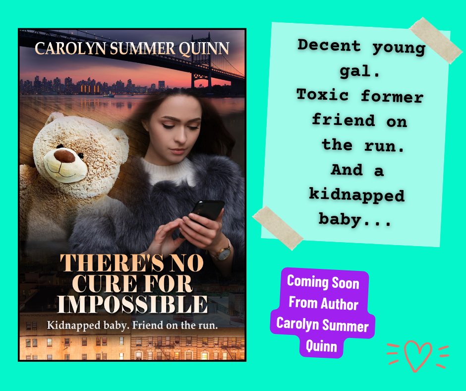 sequinrosette's tweet image. A new mystery available July 2nd: THERE'S NO CURE FOR IMPOSSIBLE.  How's THAT for a title? :-)