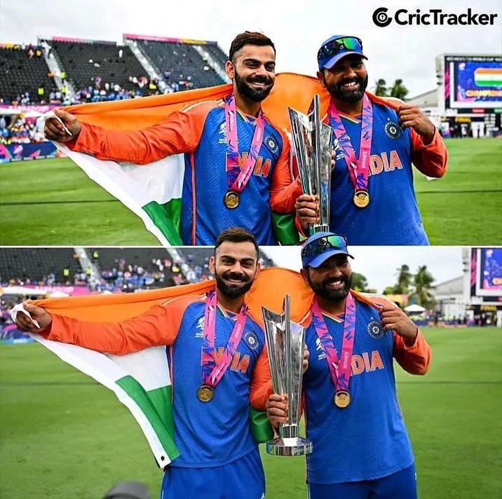 viniku15's tweet photo. You will Be Missed My king Virat Kohli ❤️
Congratulations kohli you deserved it 🫶
Hitman 🫡
#LegendaryDuo
#champion https://t.co/p9sAKH7n7E