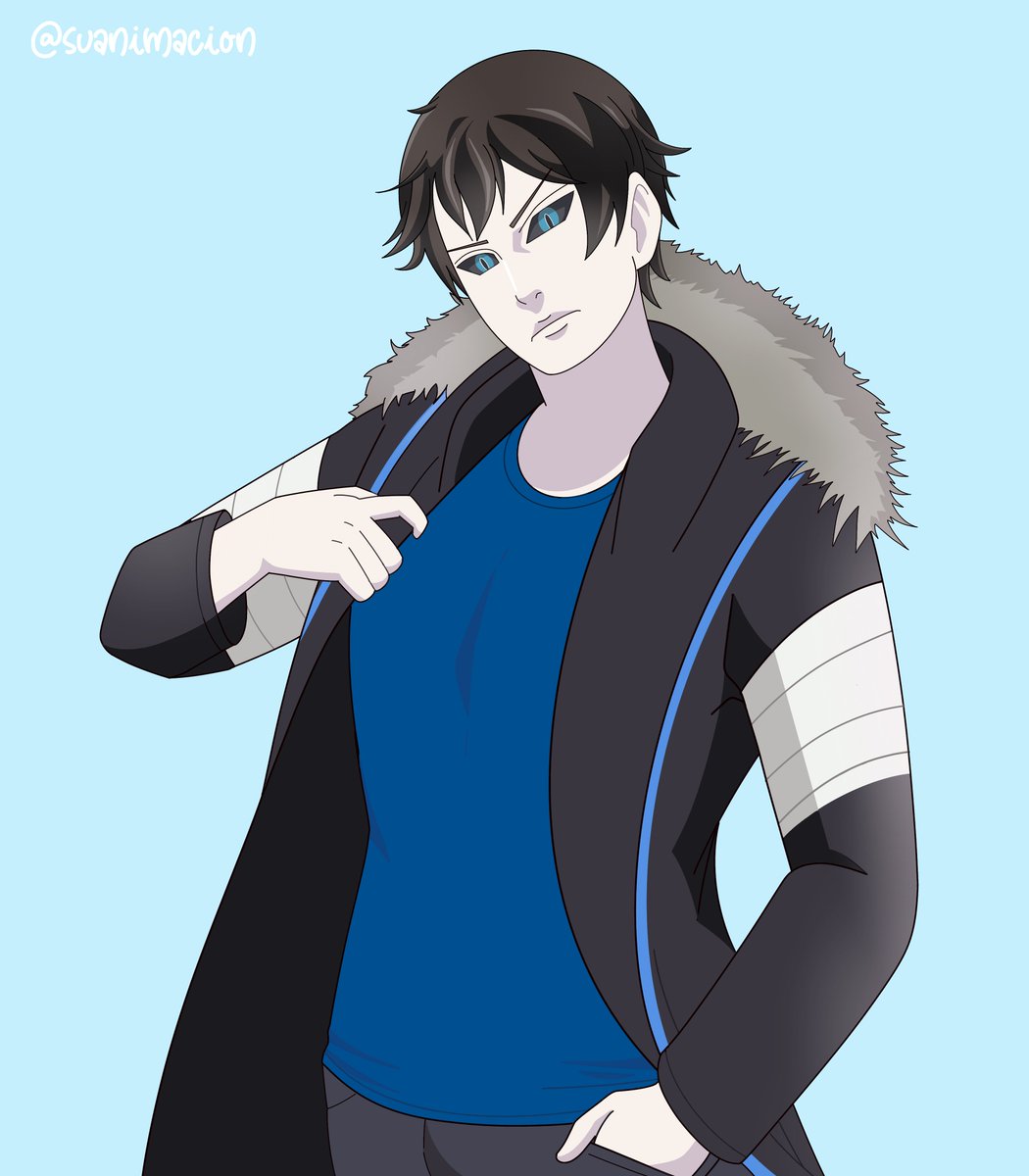 suanimacion_'s tweet photo. Commission for DorrenHallows 🩵   
Commissions are open, interested parties please send a message #commissions #oc #naruto https://t.co/udJAIq2aRJ