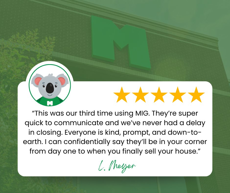 Mortgagegrouptn's tweet image. 🏡 We are truly grateful for the trust and support of our wonderful homeowners. Thank you so much for your kind words - helping you through multiple successful closings is our greatest reward! #TeamMIG is in your corner from start to finish. 💚