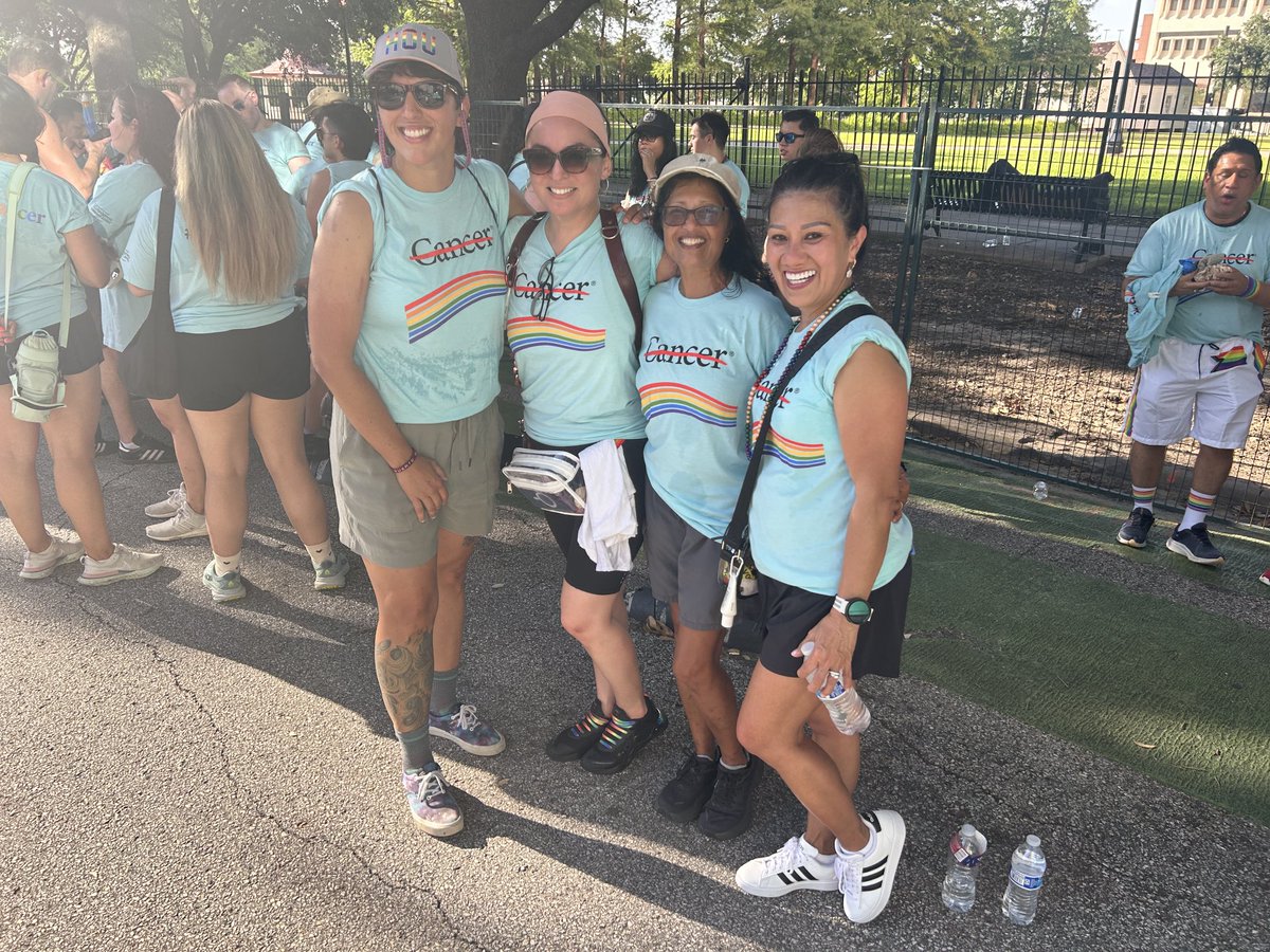 ⁦<a href="/MDAndersonNews/">MD Anderson Cancer Center</a>⁩ colleagues and I are so excited to be #HoustonPride parade