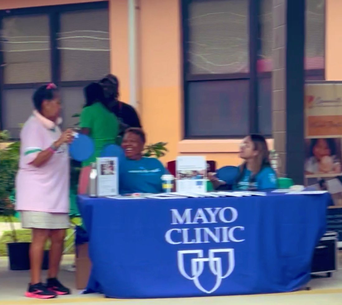 DRKMBJ34's tweet photo. @MayoCancerCare promoting wellness at @akasorority1908  Omega Phi Omega Chapter’s Health and Wellness Fair in St. Augustine, FL. @DrOdedina and the FL, AZ, MN COE Teams are the hardest working community outreach (and in-reach) teams at @MayoClinic!  #aka1908 #Community  #MCF https://t.co/OUV2kW85Iw