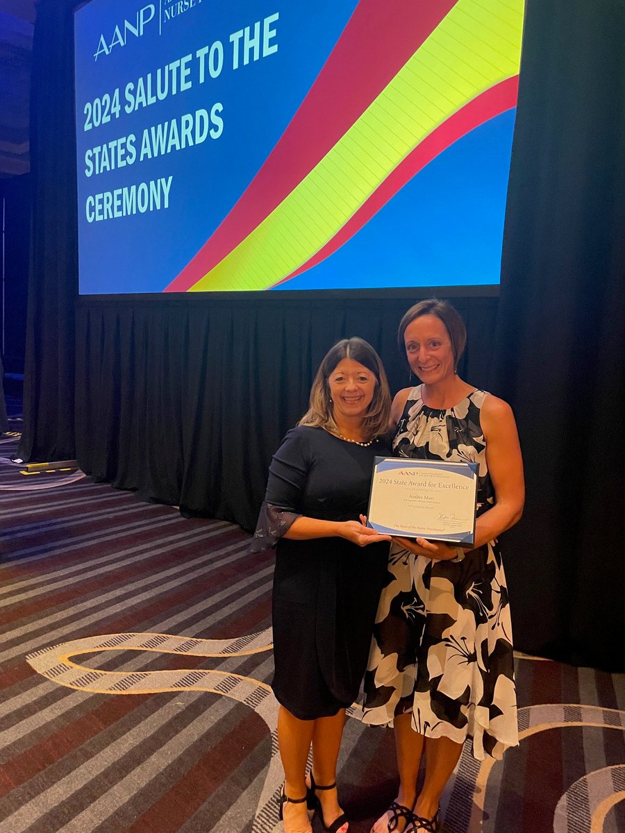 CAPNIndiana's tweet image. Congratulations to Ambre Marr with @AARPIndiana and Representative Cindy Ledbetter, who both have been awarded the @AANP_NEWS  State Award for Excellence. Thanks to their leadership and advocacy, our state is truly better off.