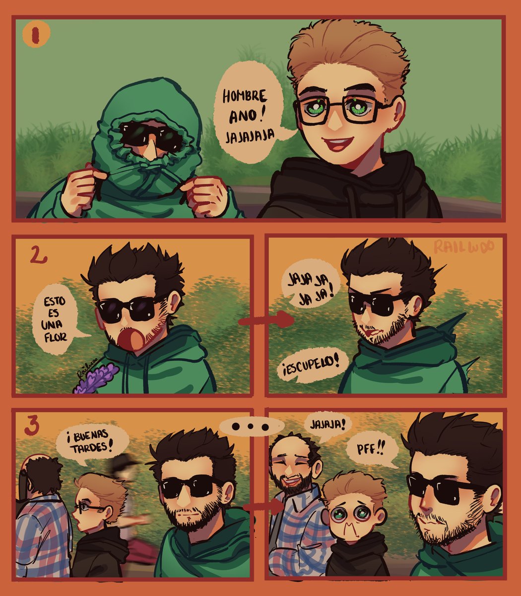 Railwoo1's tweet photo. ⛺ IRL DEL HOMBRE ANO ⛺
OKYA AJSDJAJSJASD Dibuje momentos randoms del directo <33

#Auronplayfanart #Axozerfanart #PolisPolfanart https://t.co/wyY6nhPwPF