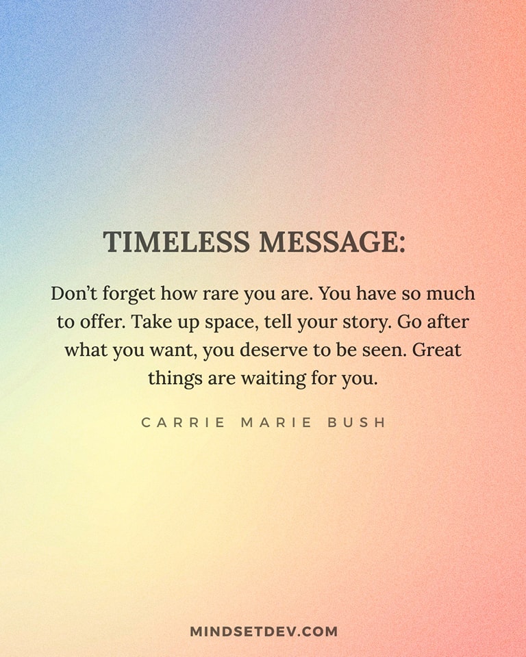mindsetdev's tweet photo. Remember that you are rare and have so much to offer. https://t.co/HSM4VB3ngk