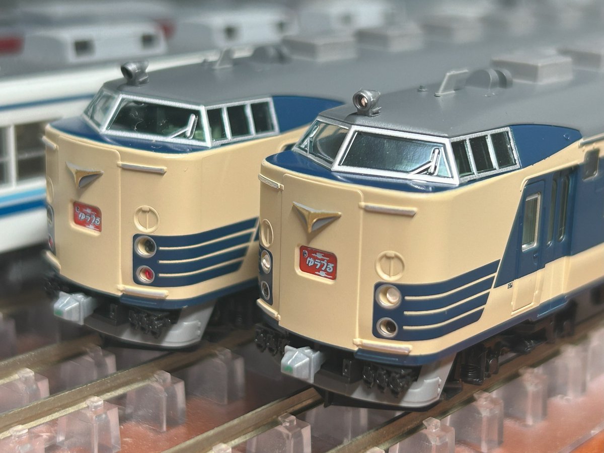 TOMIX 583系青森運転所が届いた。特急エンブレムだけ先行で取付。 583