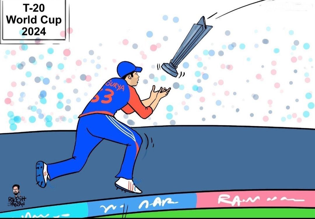 This moment will always be remembered in cricketing history. Catches win matches. But this catch has won the world cup for India 💙