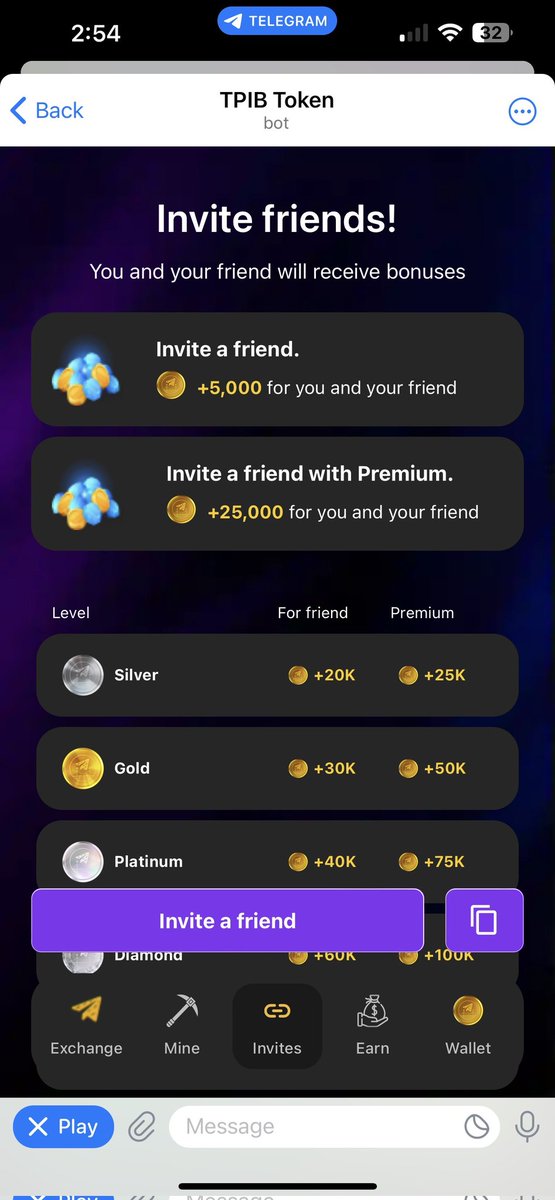dkdigitalcash's tweet photo. ๐
Hello Miners! the quickest way to earn TPIB currently at the TPIB TOKEN bot!
๐ Access "Invite" and share with friends ๐๐คง
๐ TPIB TOKEN bot: https://t.co/t4LN3NXhZi
#pibridge #tpib #tpibtoken #taptomine #HamsterKombat https://t.co/pzwiW1a9Xx