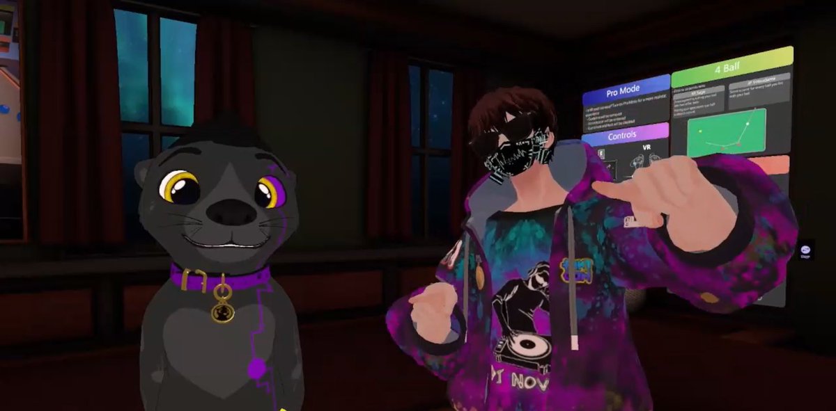 novedplayer's tweet photo. An Absolutely AMAZING Day 2 of PJKT Fest 2024!
Today @chris_kani and I had an amazing time Commentating the @POOLPARLORVRC X @PJKT_COM  Tournament!
Check it out here! https://t.co/TvwGY7fERt
#VRChat #PJKTFest #PoolParlor #Tournament https://t.co/7Px6lu1u2z