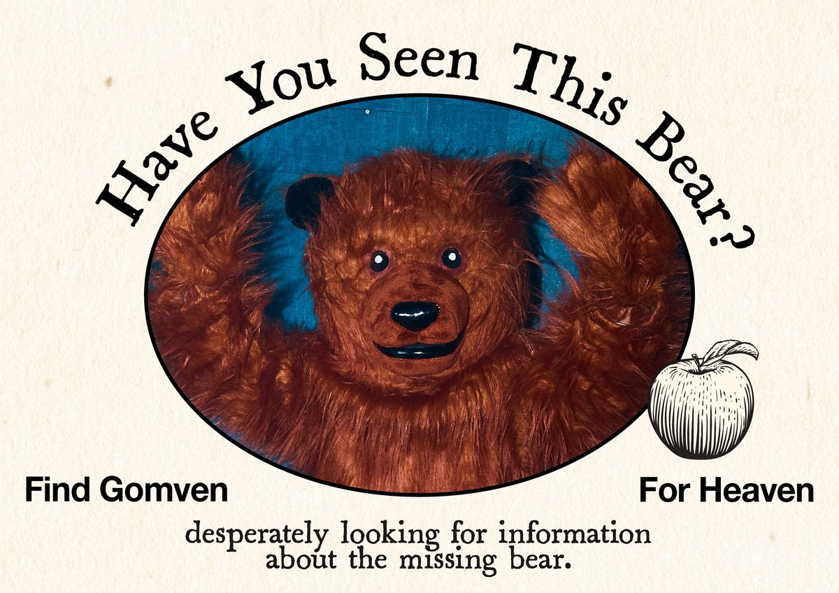 TAEYEONsmtown's tweet photo. Have You Seen This Bear?
Find Gomven 🐻

#태연 #TAEYEON 
#Heaven #TAEYEONHeaven
#소녀시대 #GirlsGeneration
#곰븐이 #곰븐이의헤븐 https://t.co/6iRbfDvI1D