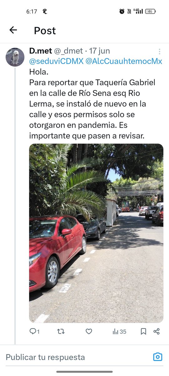 _dmet's tweet photo. @AlcCuauhtemocMx @seduviCDMX hola. Ya he reportado a taquería Gabriel en Río Sena, esq. Lerma por lo de la pergola en la calle ( lo cual ya no sé si es legal o no) pero ya adueñarse de la banqueta ya es mucho!!! Mejor que cierren la banqueta para ellos!!! NO SE PUEDE PASAR https://t.co/82fNdvUGKk